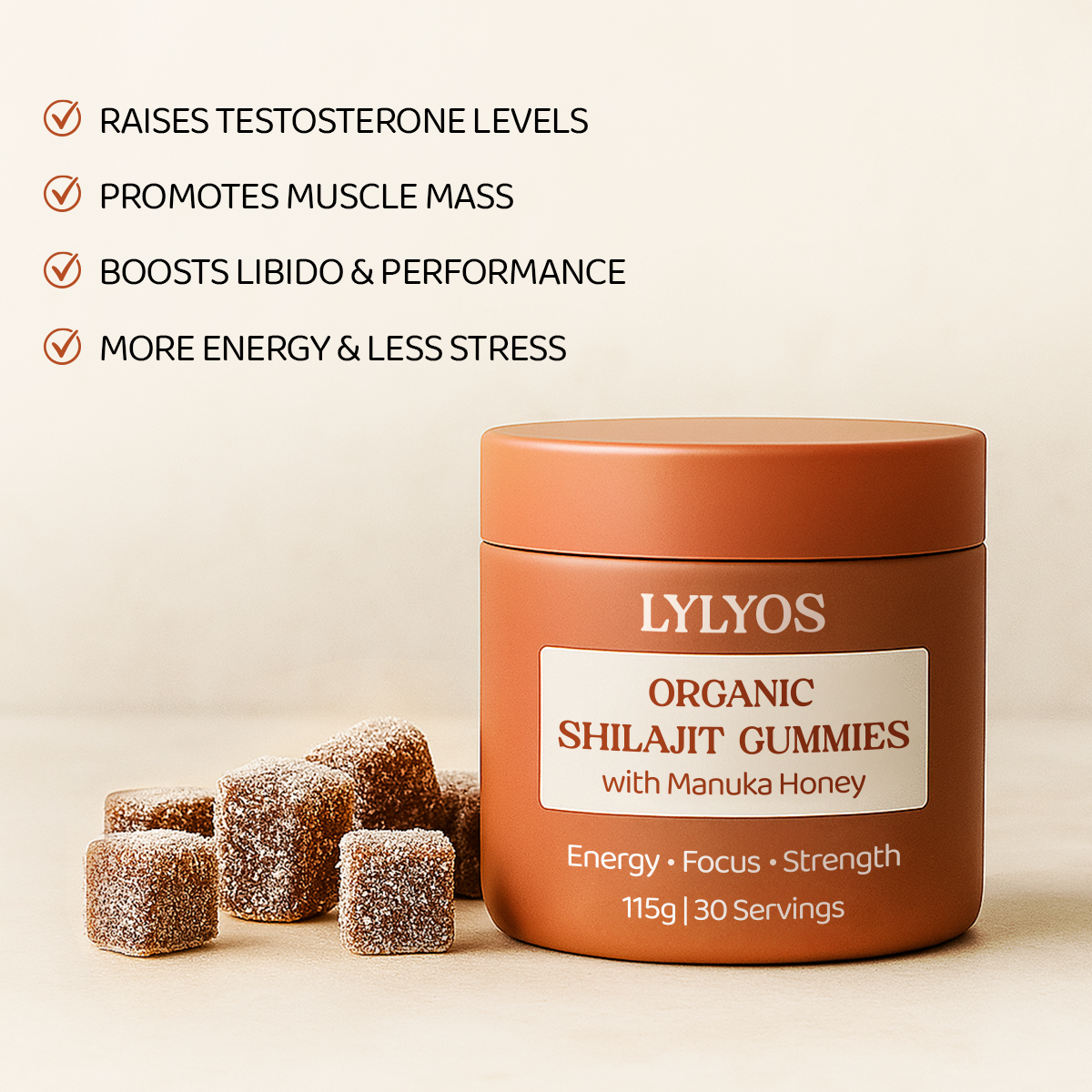 Organic Shilajit Daily Gummies